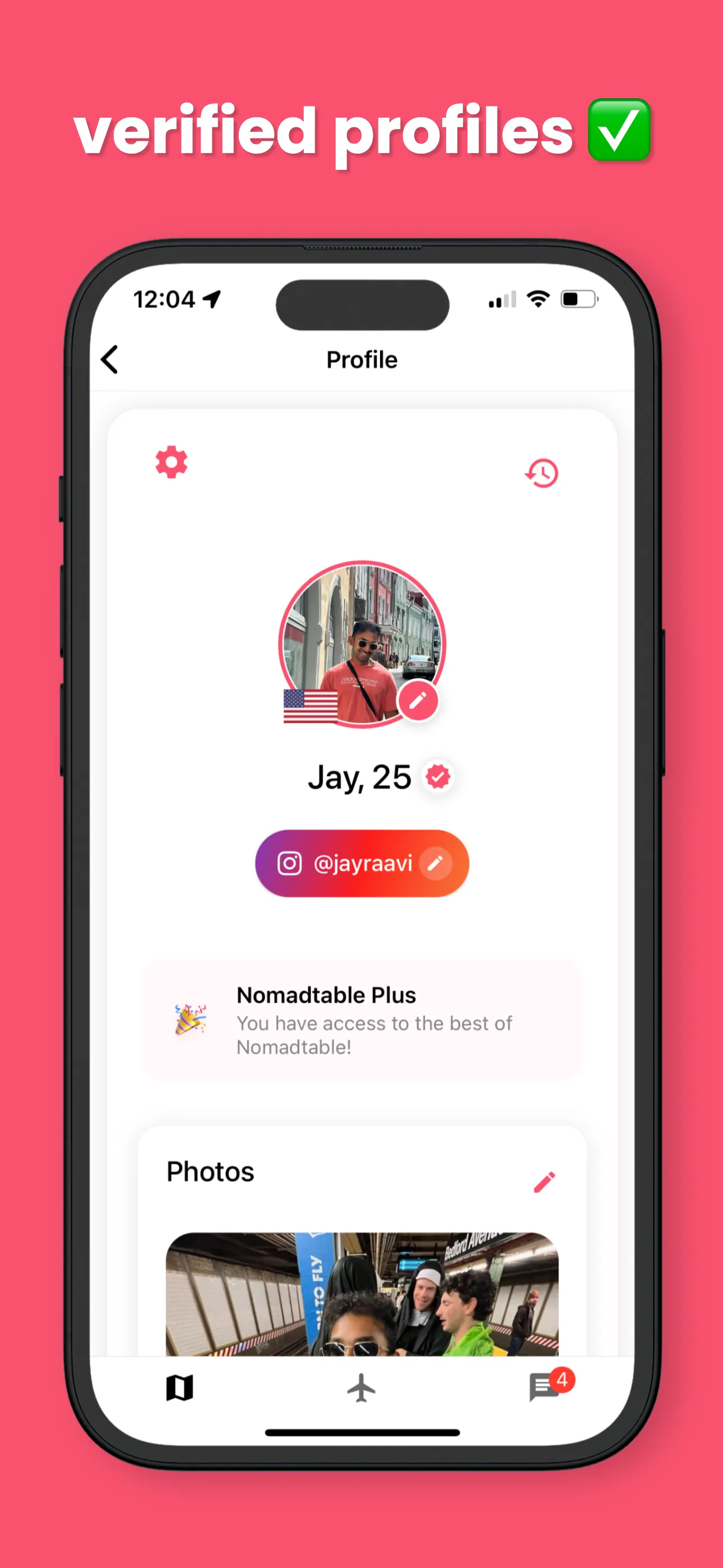 Nomadtable: Solo Travel App iphone screenshot 5
