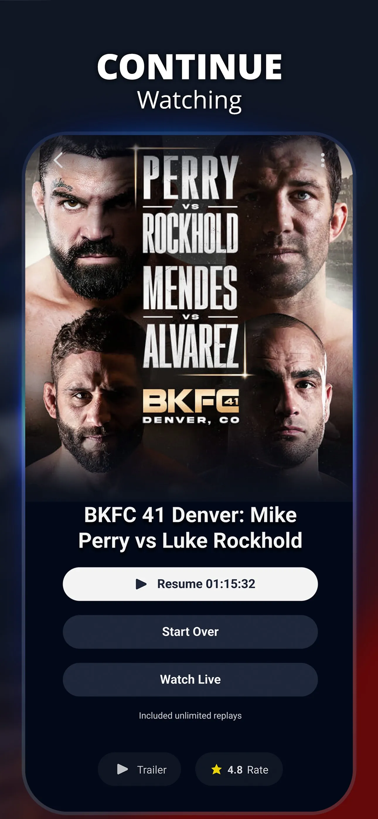 TrillerTV: Live Sports iphone screenshot 5