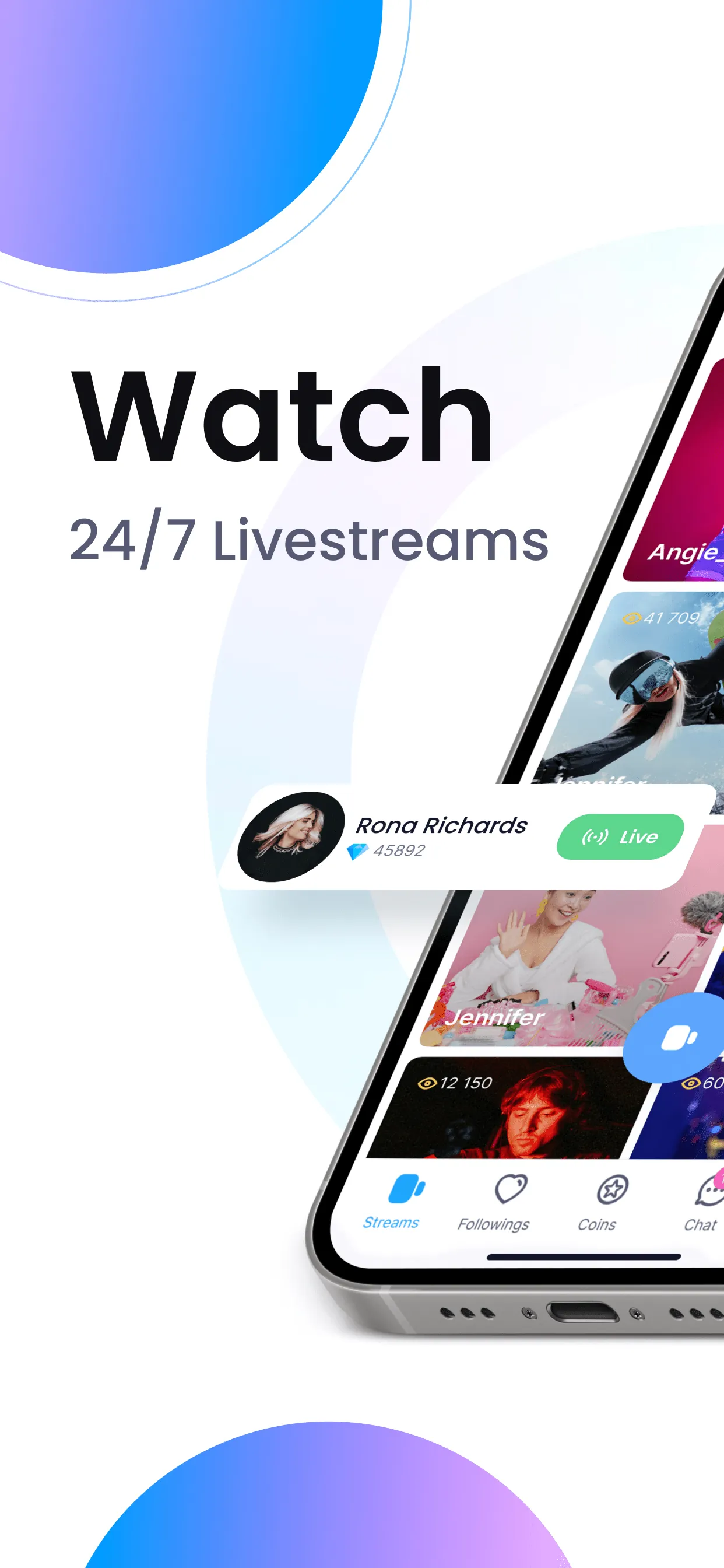 Plamfy: Watch Streams&Go Live iphone screenshot 1