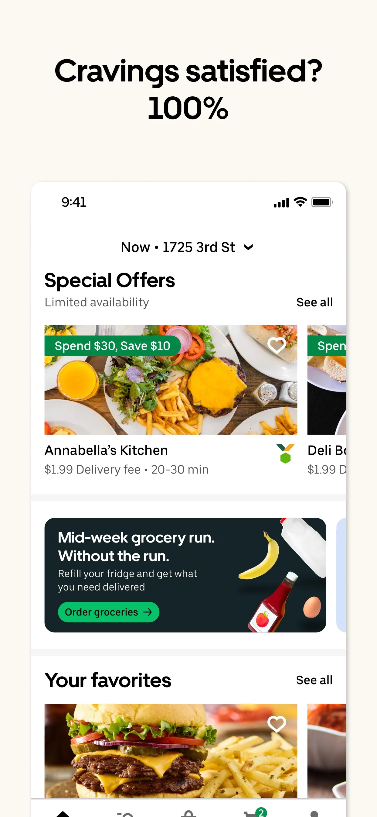 Uber Eats: Food & Groceries iphone screenshot 6