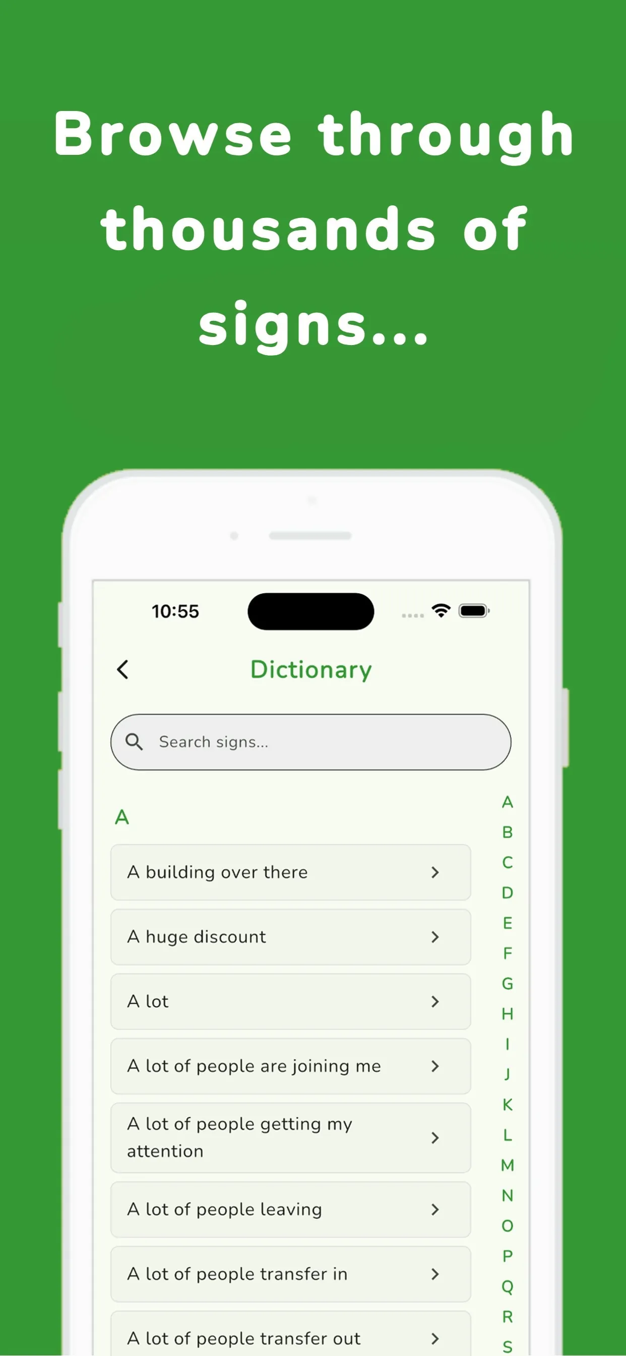 SignSchool iphone screenshot 2