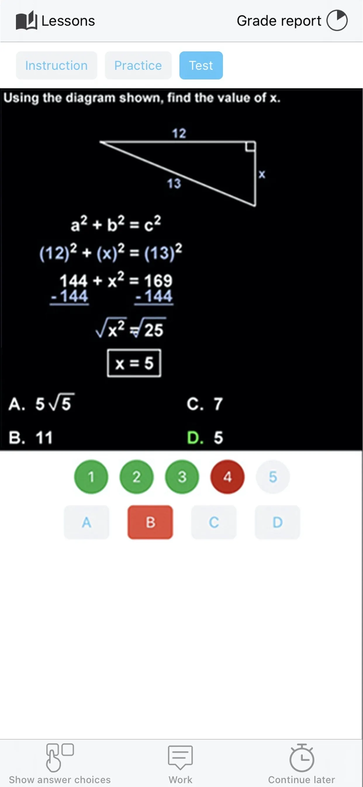 ACT ® Math Prep iphone screenshot 4
