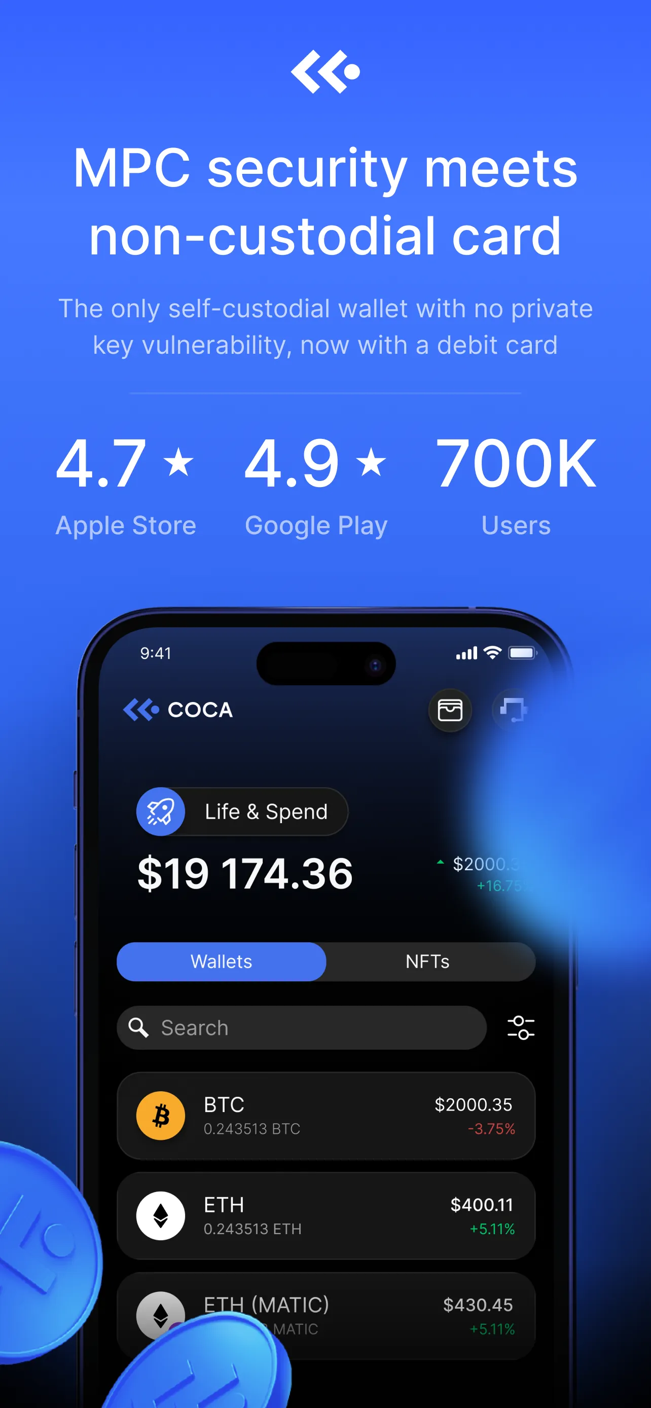 COCA: Crypto and DeFi iphone screenshot 1