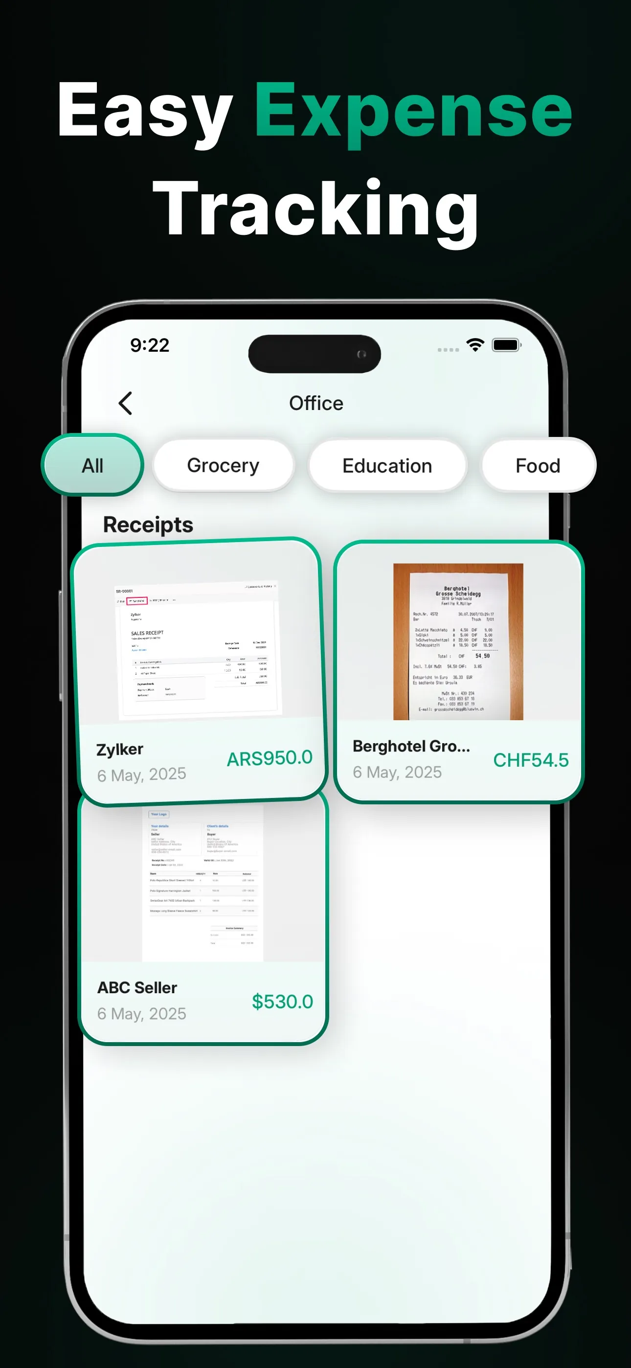 Receipt Scanner AI - ReceiptQ iphone screenshot 2