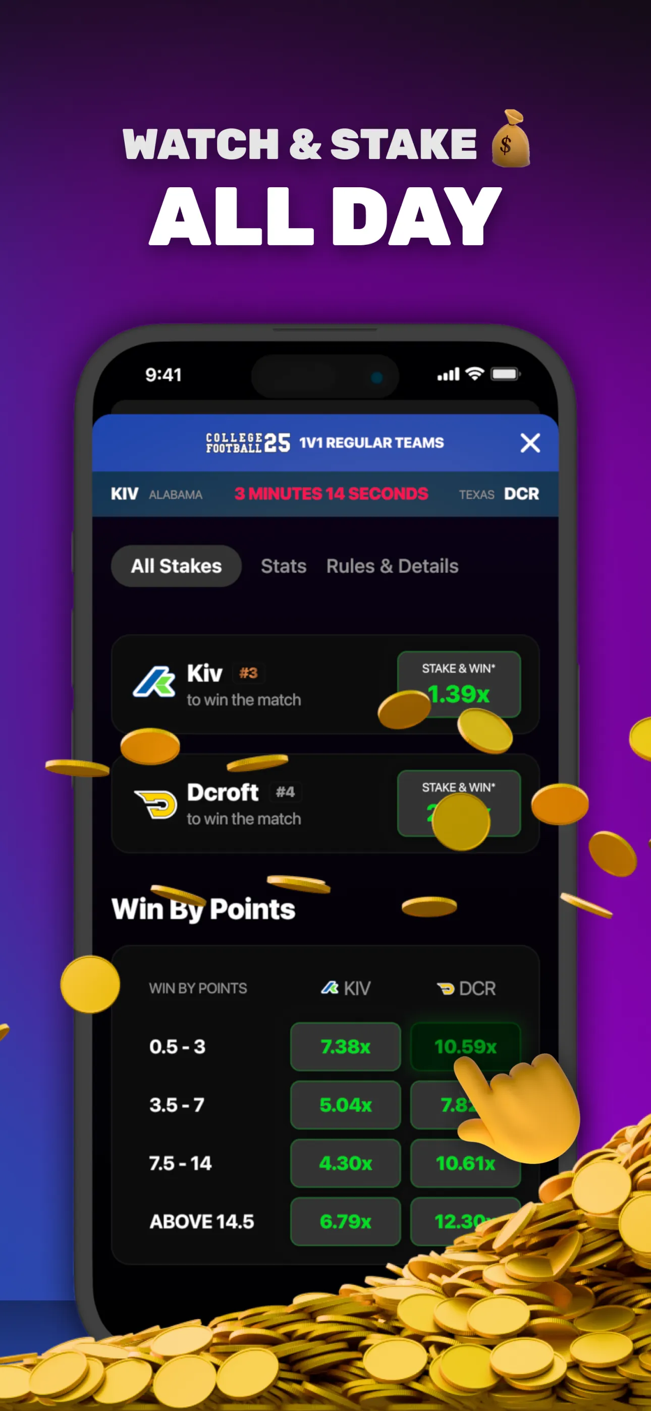 1v1Me - Esports Staking iphone screenshot 2