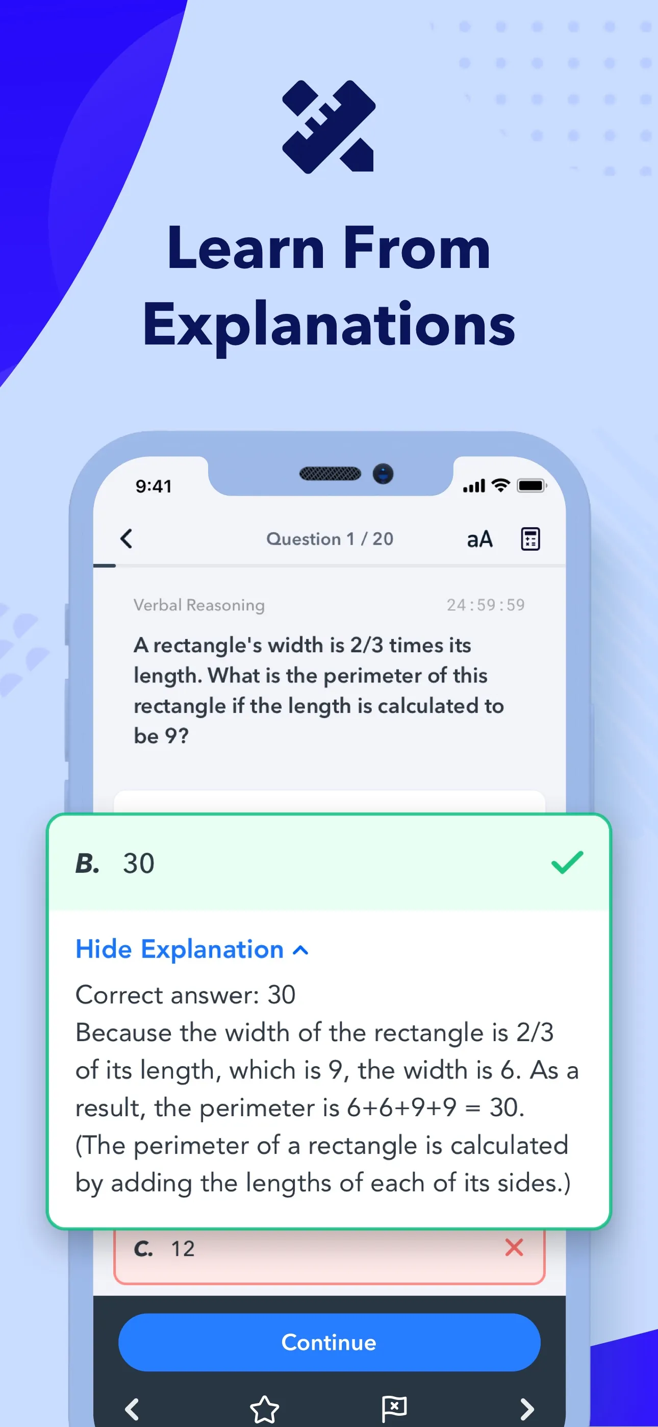 GMAT Practice Test 2025 iphone screenshot 4