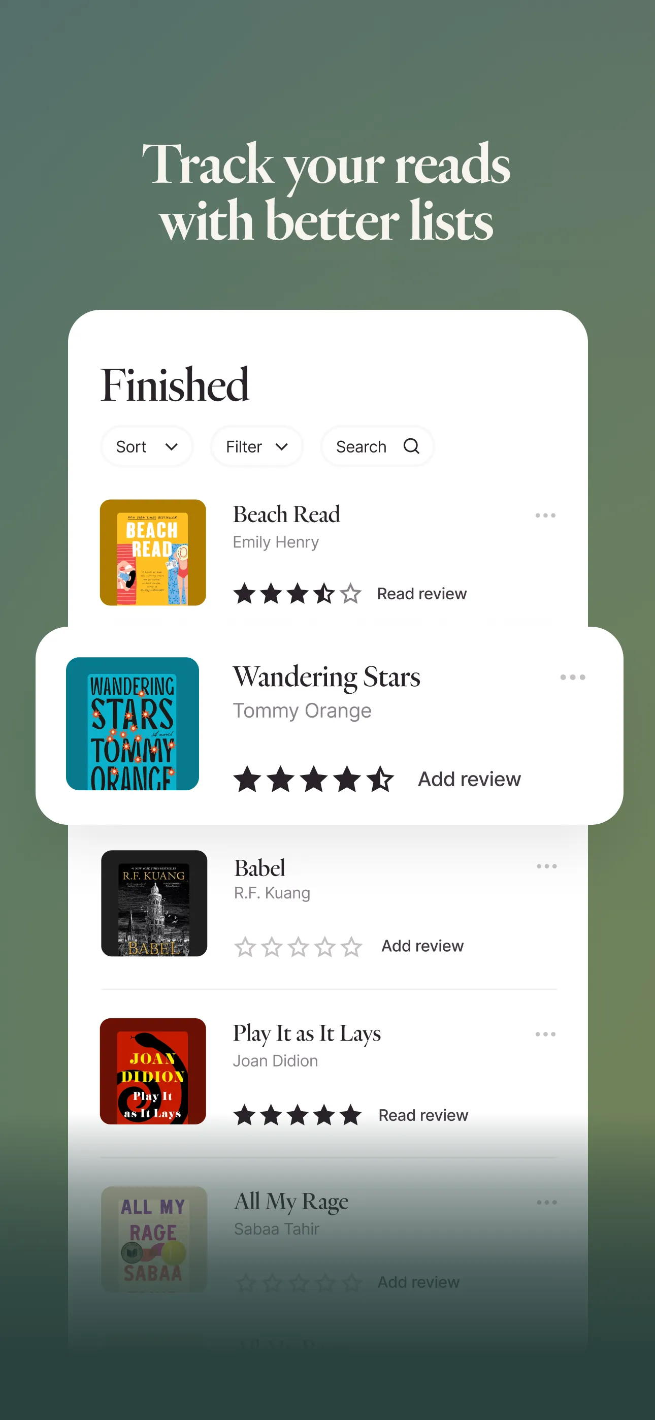 Fable: Books & TV iphone screenshot 1