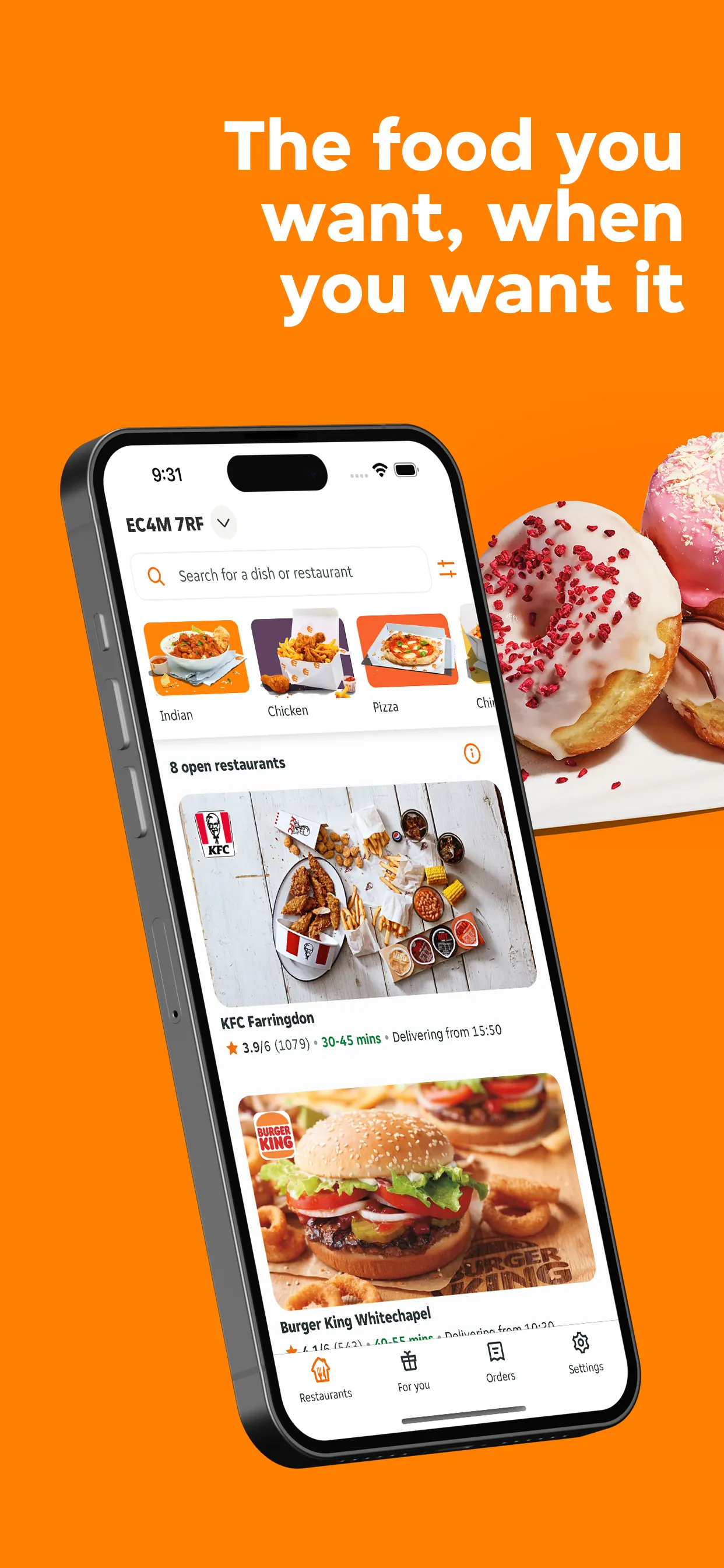 Just Eat - Food Delivery iphone screenshot 2