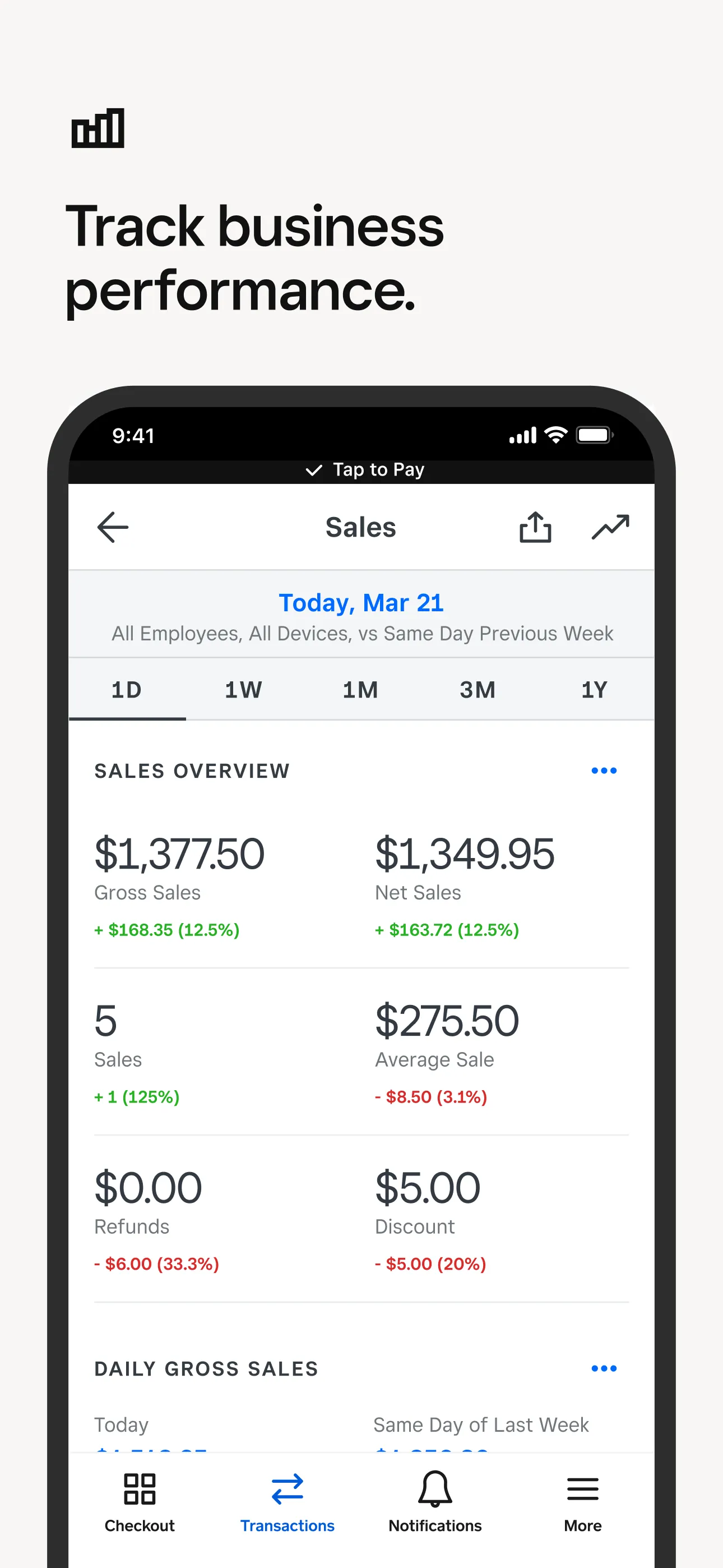 Square Point of Sale (POS) iphone screenshot 4