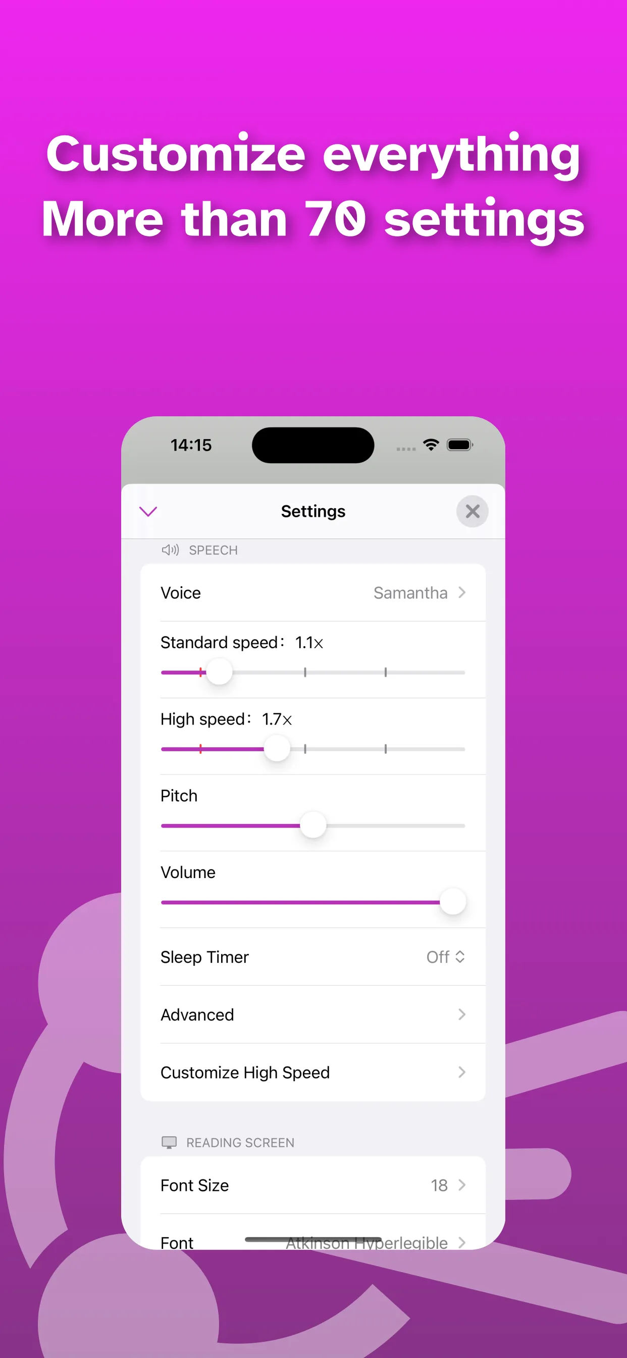 Speech Central: Text-to-Speech iphone screenshot 5