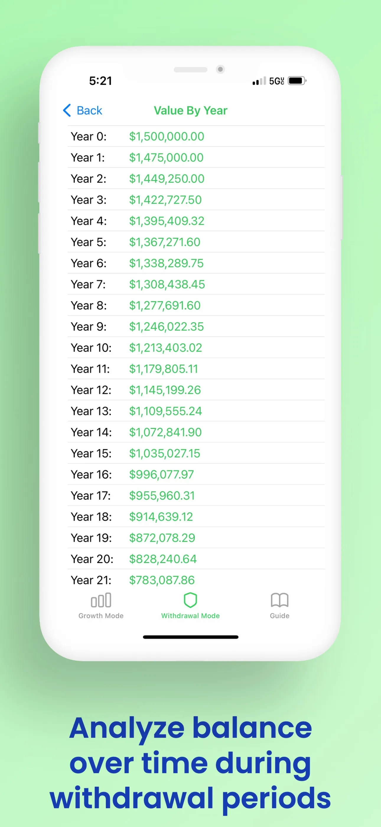 Compound Interest Calc iphone screenshot 6