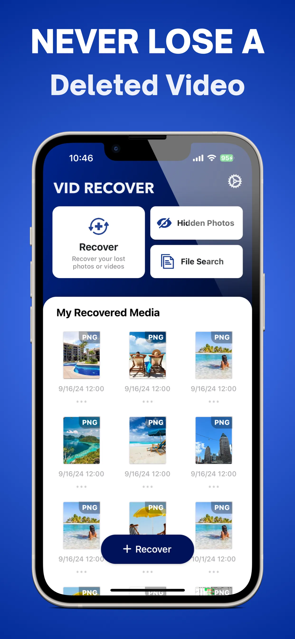 Video Recovery: Restore Files iphone screenshot 2