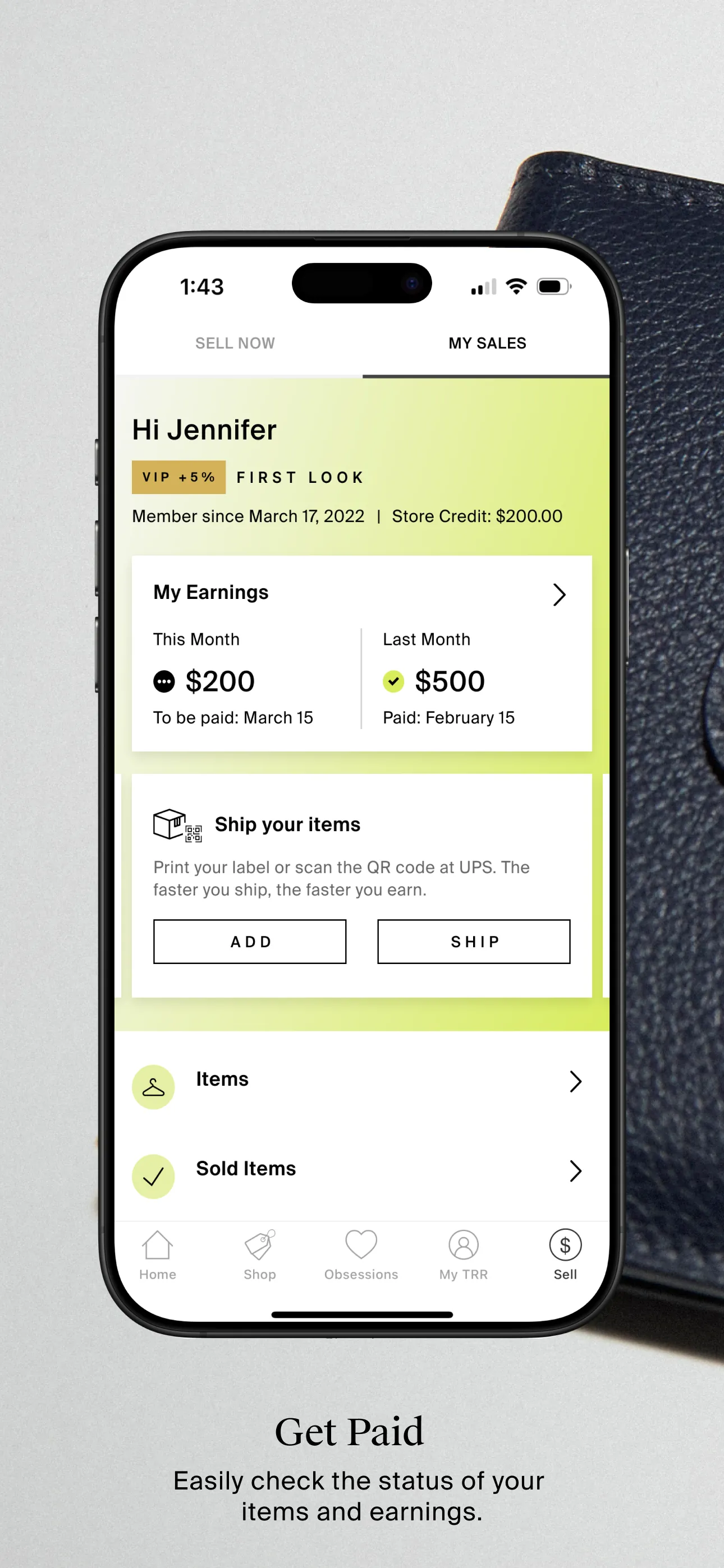 The RealReal - Buy+Sell Luxury iphone screenshot 7