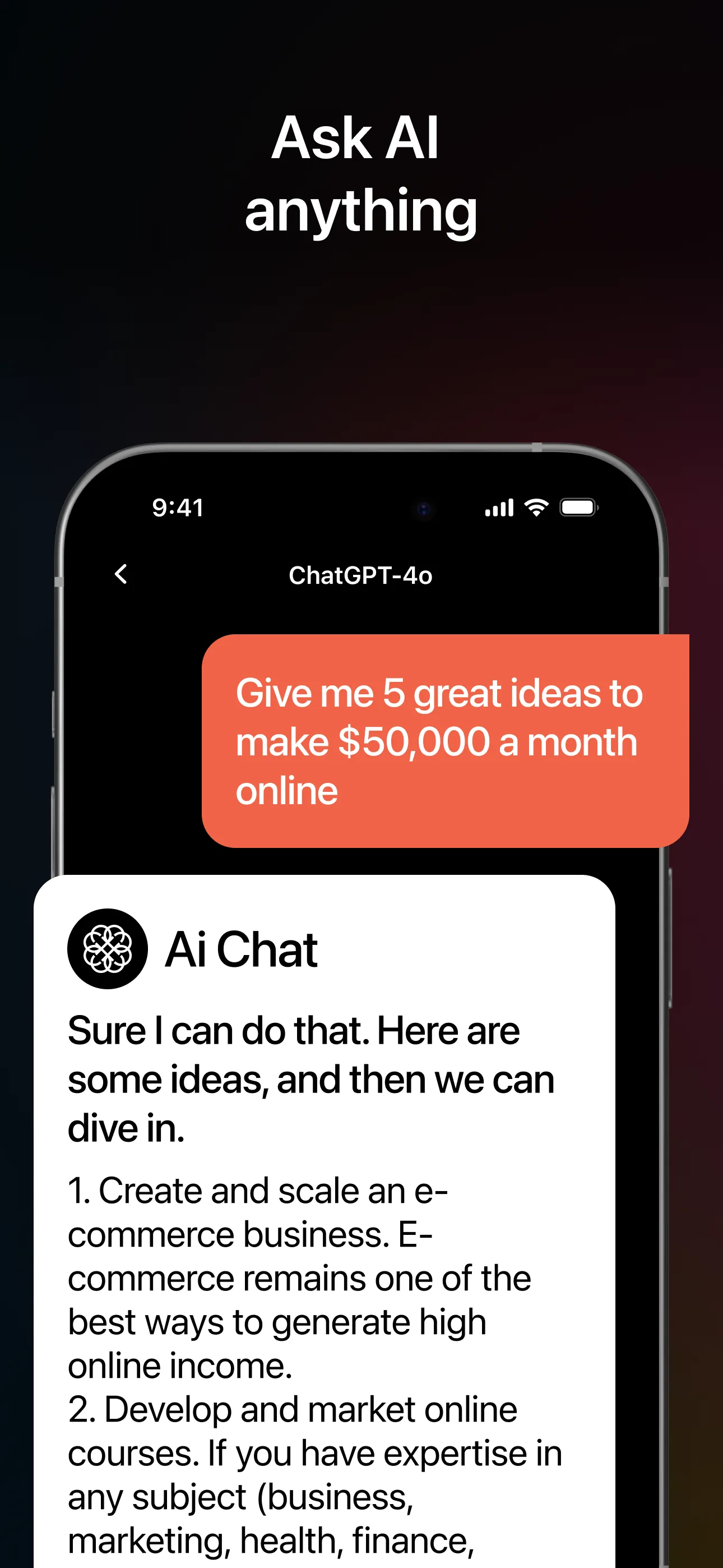 AI Chat: Pixi iphone screenshot 3
