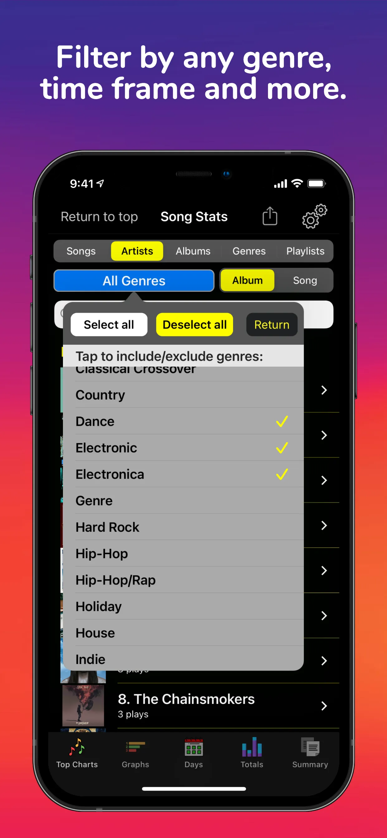 Song Stats for Apple Music iphone screenshot 5
