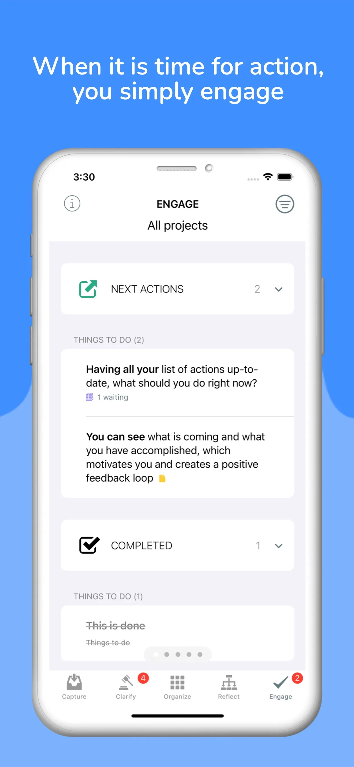 Clair GTD Planner Pro iphone screenshot 5