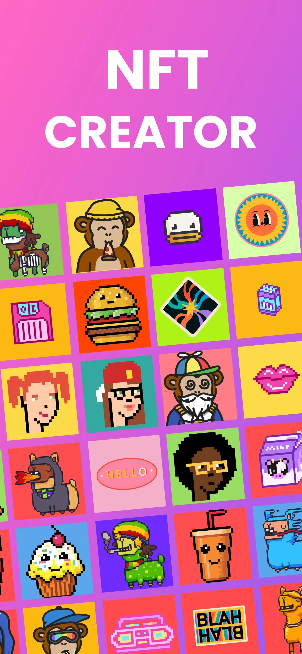 NFT art maker creator iphone screenshot 1