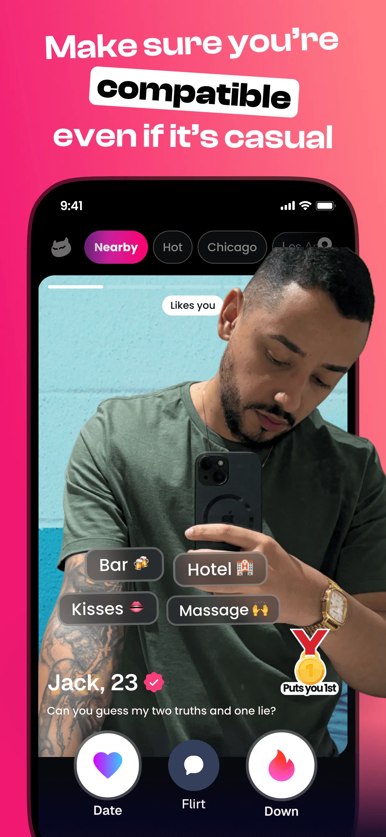 DOWN: The Casual Dating App iphone screenshot 7