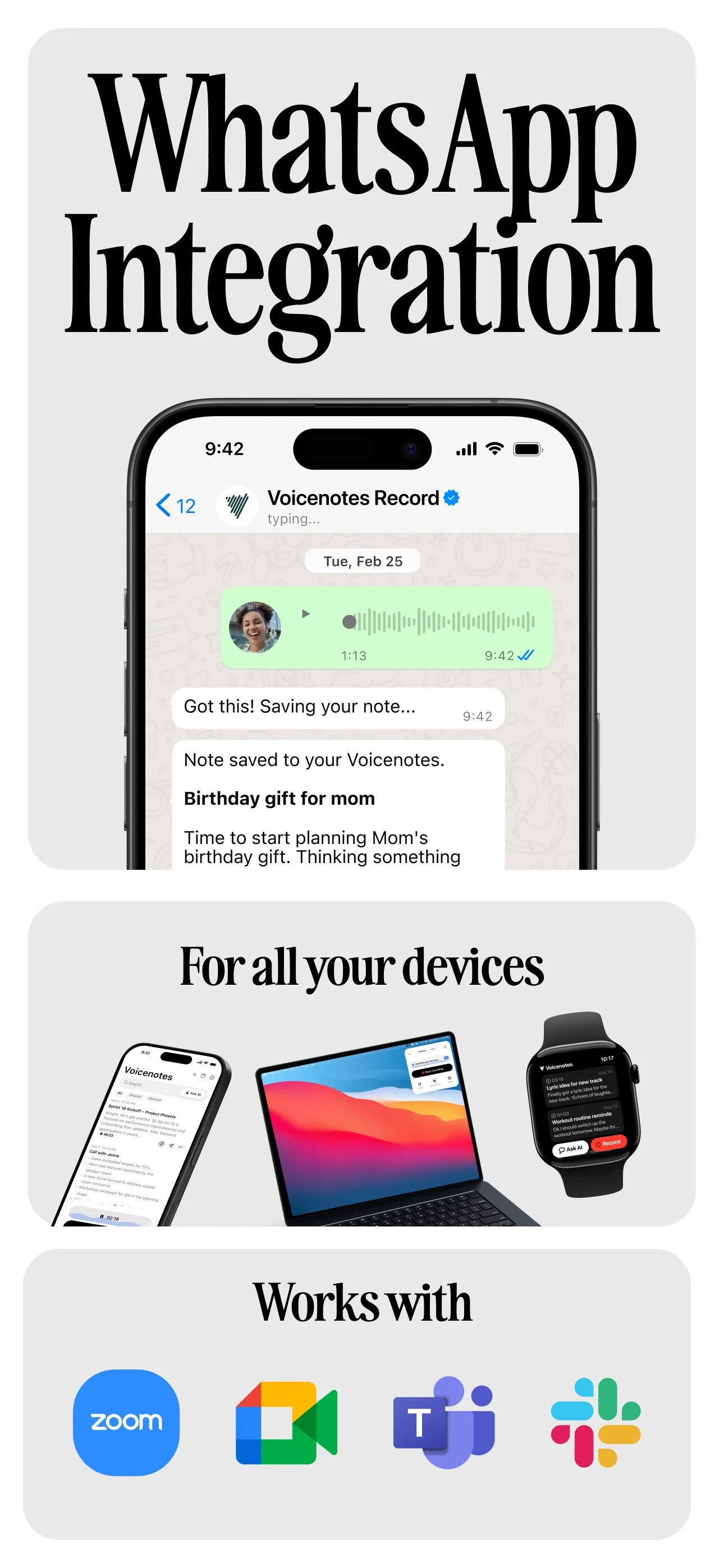 Voicenotes AI Notes & Meetings iphone screenshot 5