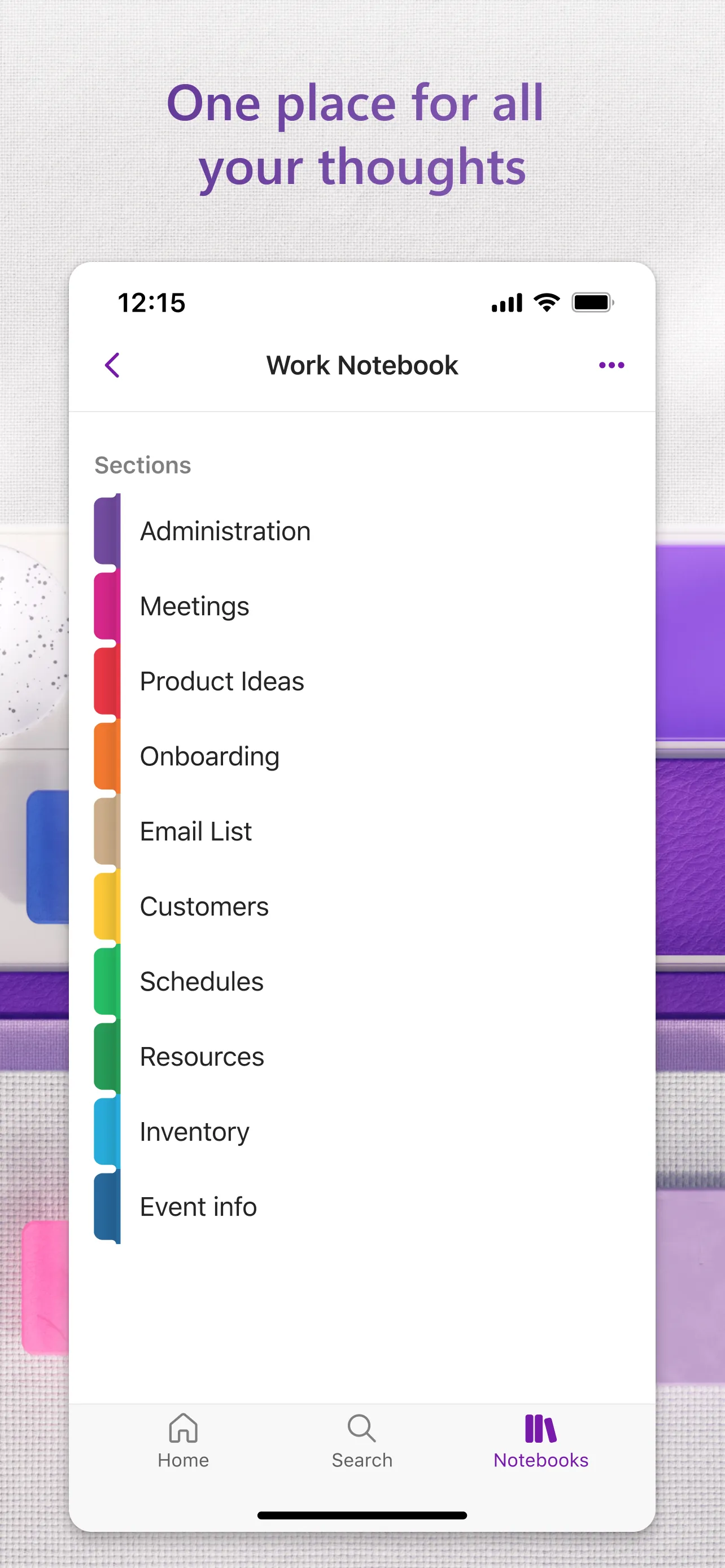 Microsoft OneNote iphone screenshot 5