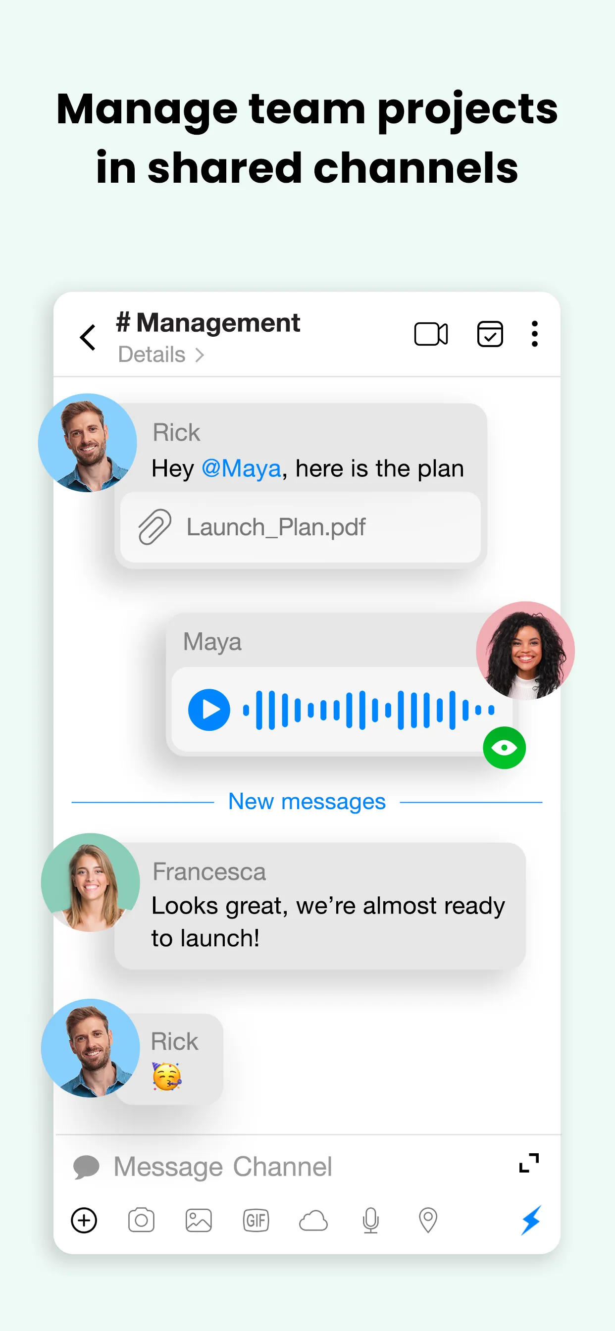 Spike: AI Email & Team Chat iphone screenshot 4