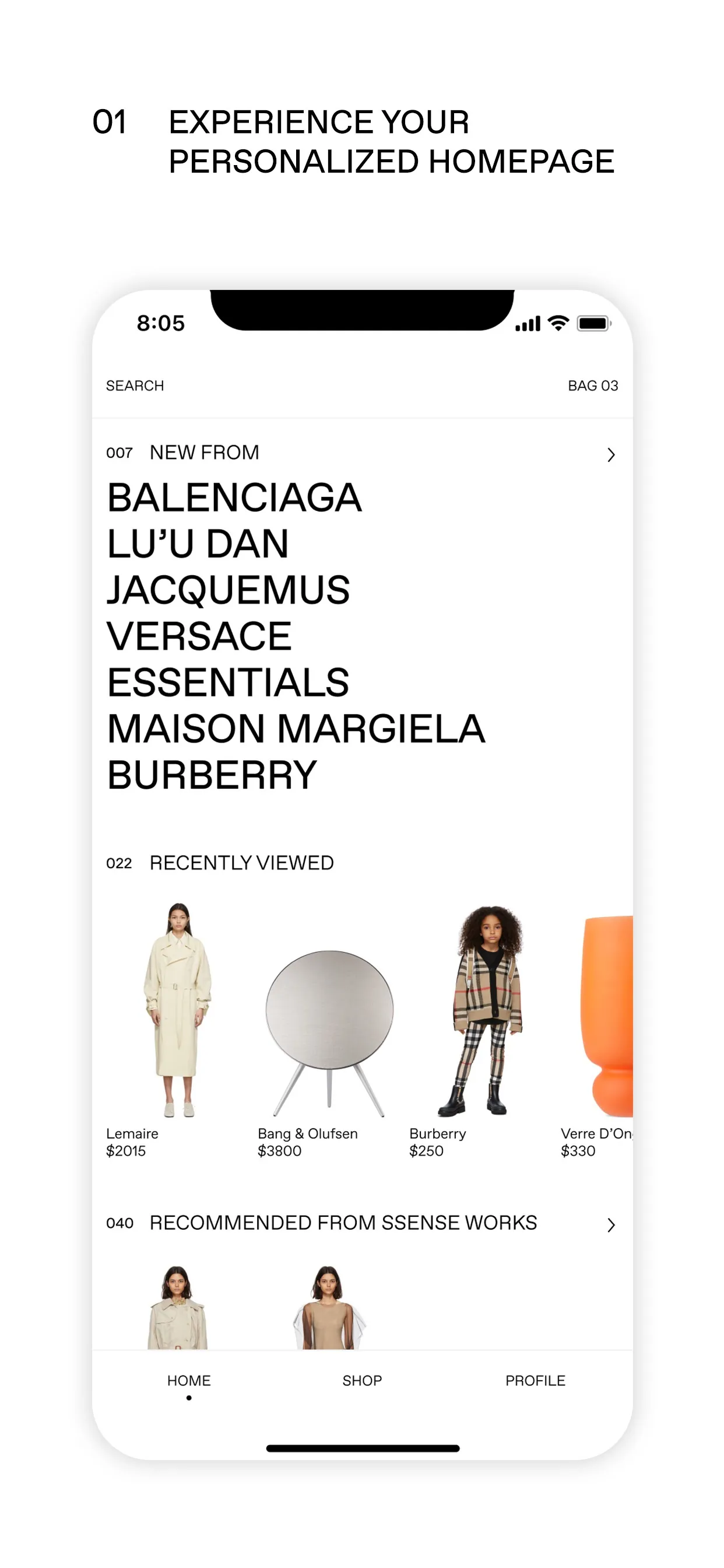 SSENSE: Shop Designer Fashion iphone screenshot 2