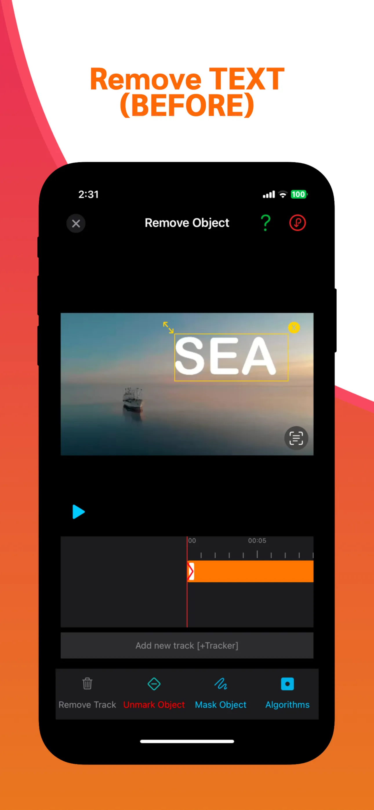 remove watermark video retouch iphone screenshot 2