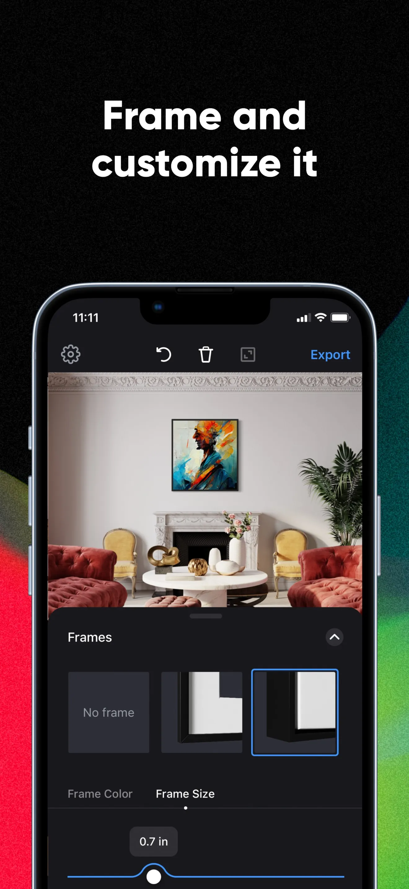 Smartist: Art Preview on Wall iphone screenshot 7
