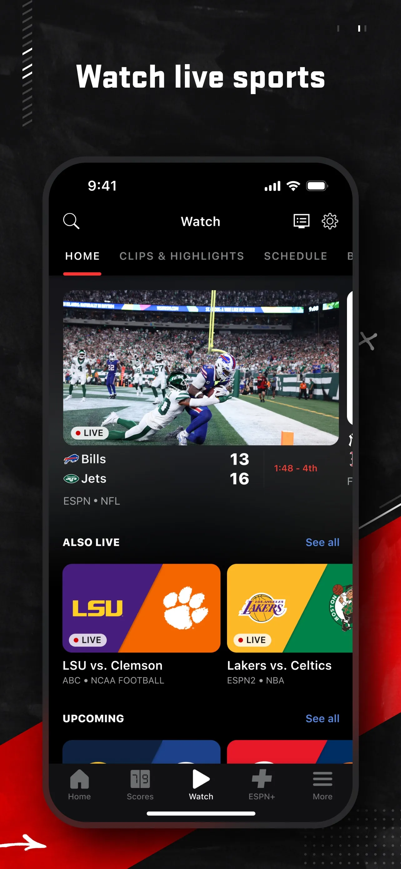 ESPN: Live Sports & Scores iphone screenshot 2