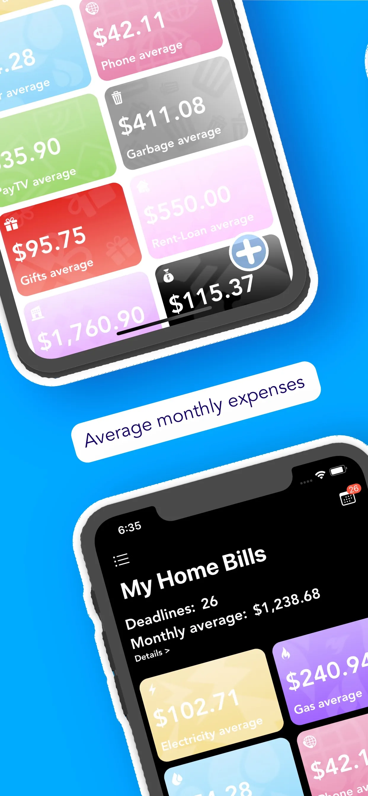 My Home Bills - Home box iphone screenshot 1