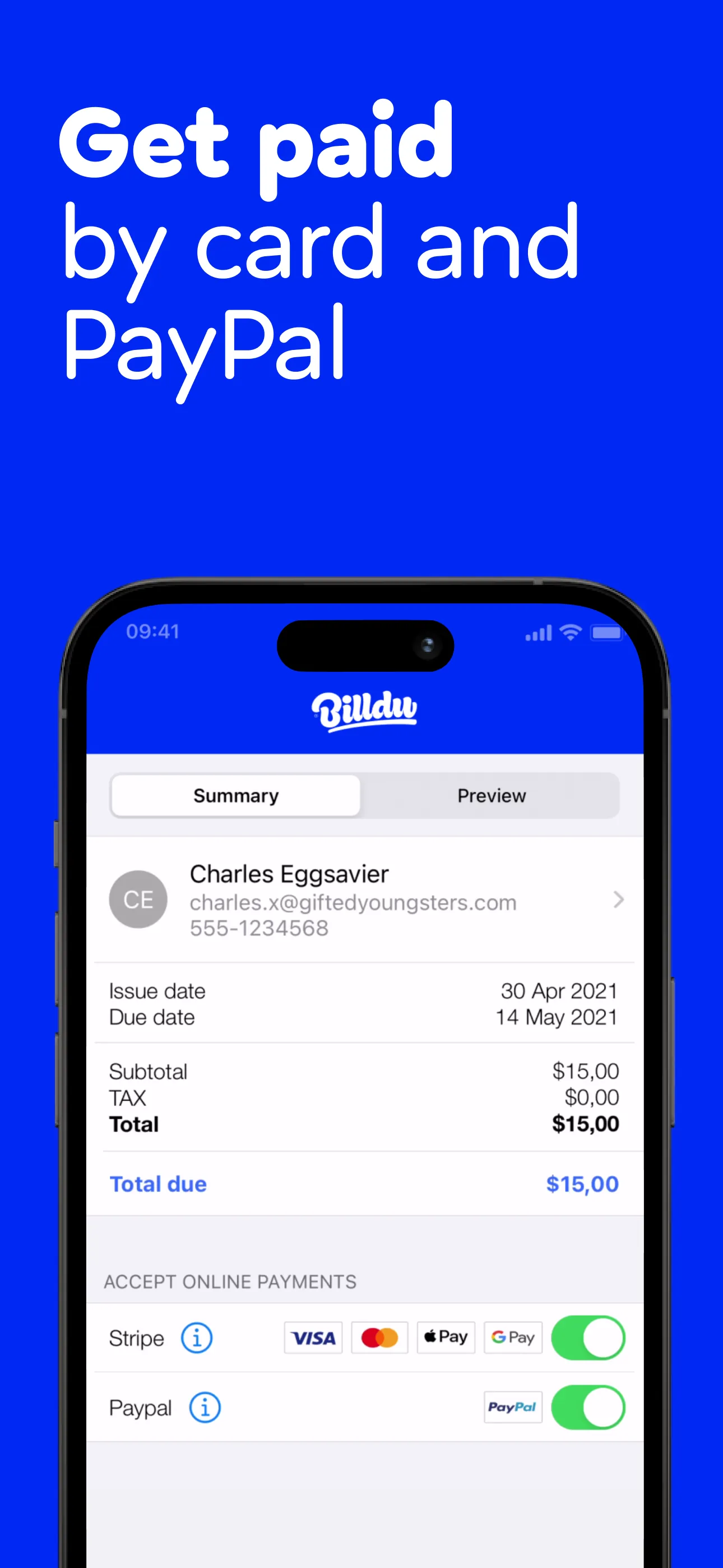Invoice Maker, Estimate Billdu iphone screenshot 5