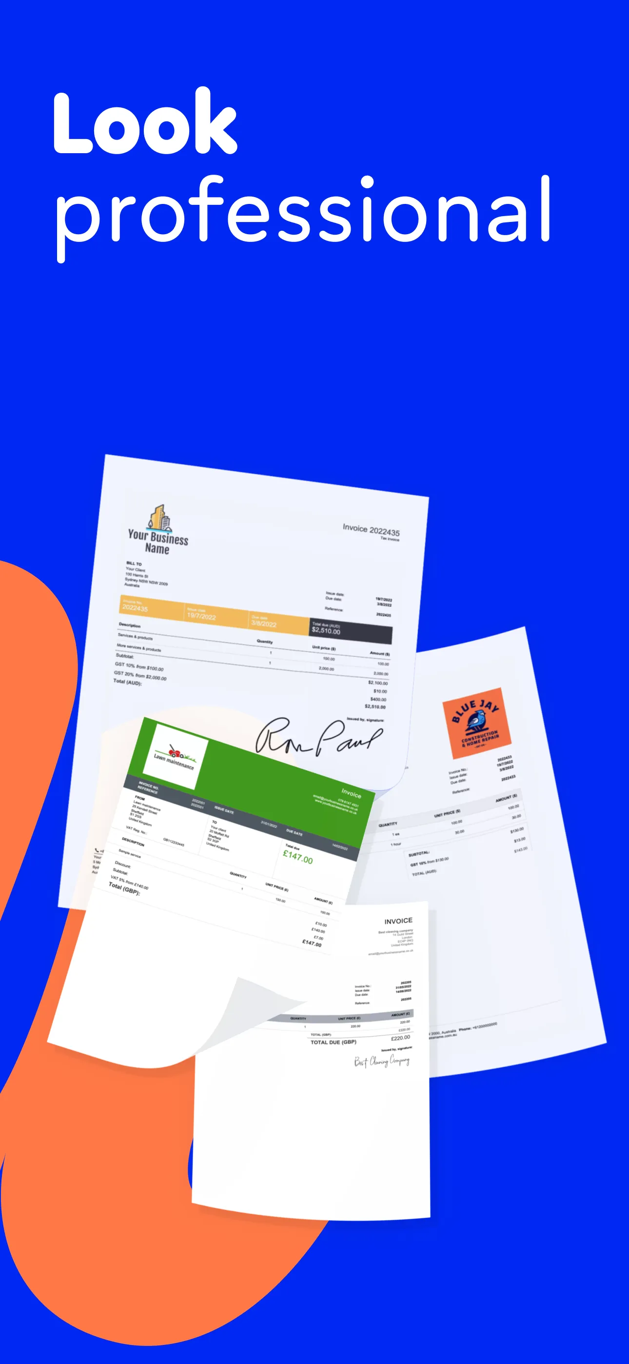 Invoice Maker, Estimate Billdu iphone screenshot 4