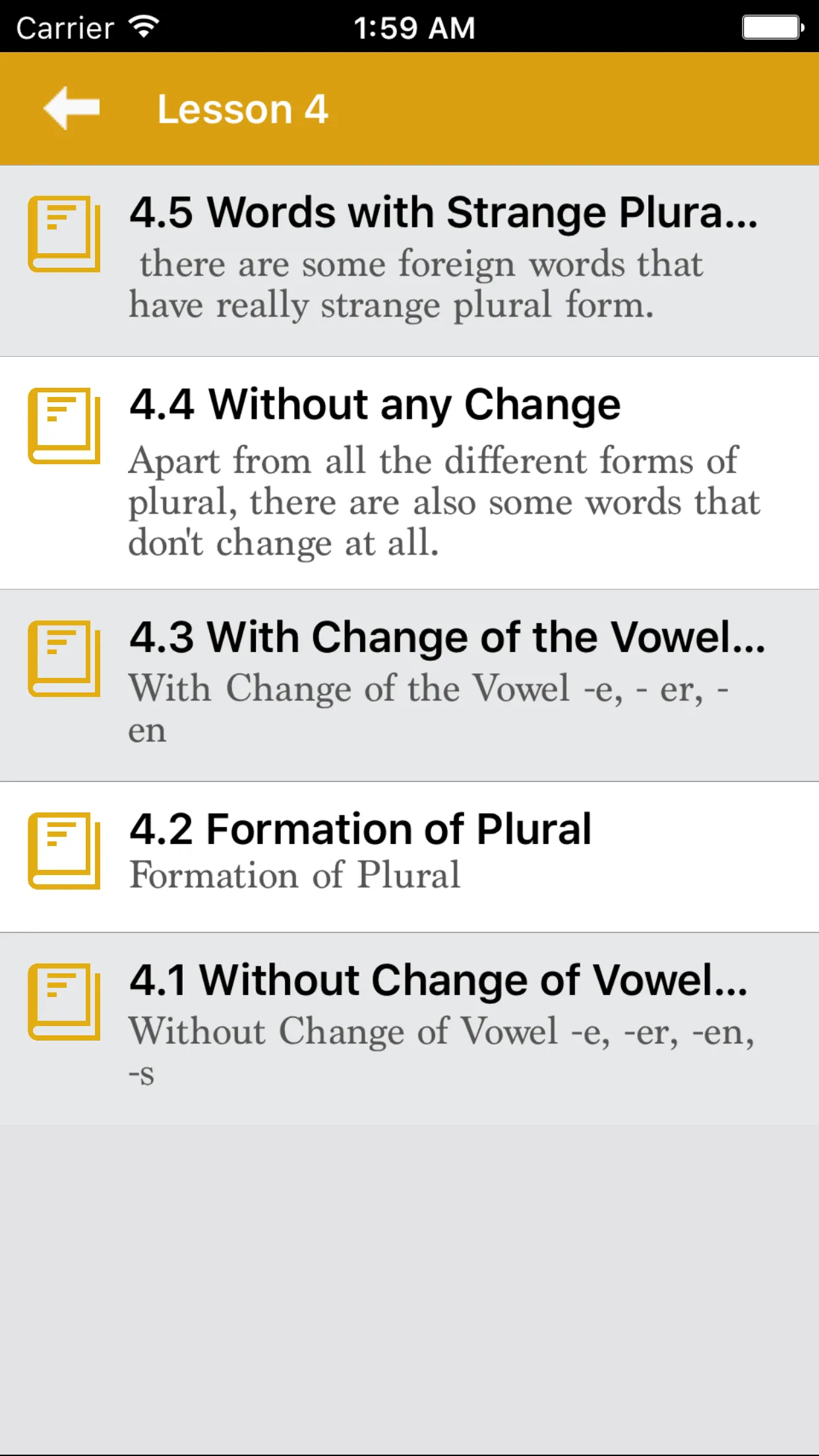 German Grammar - Improve your skill iphone screenshot 2