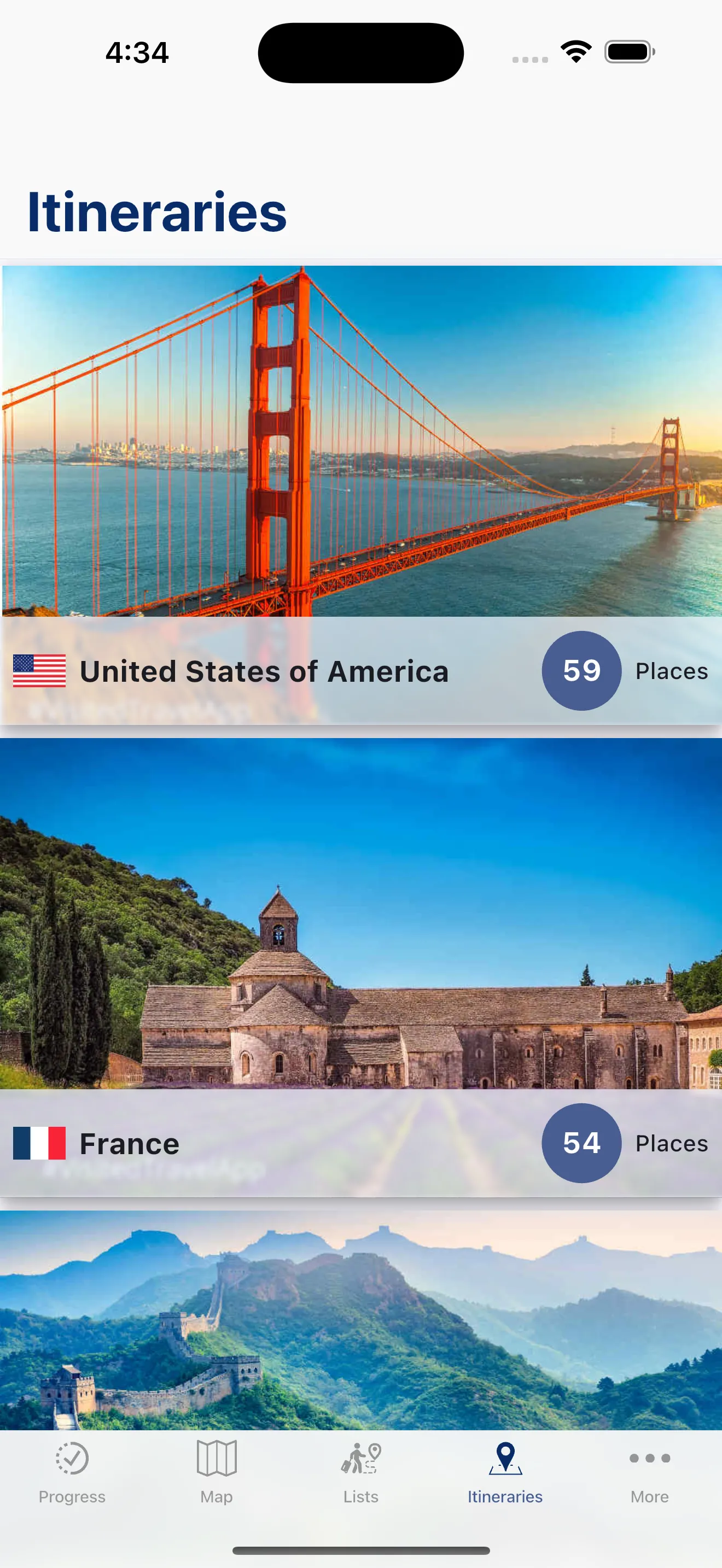 Visited: Travel Map With Lists iphone screenshot 7
