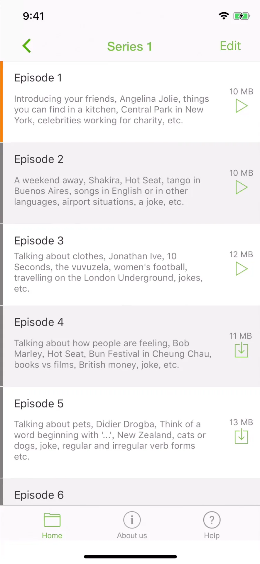 LearnEnglish Podcast iphone screenshot 1