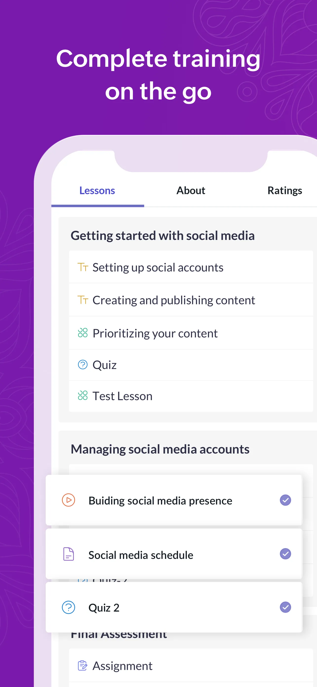 Zoho Learn iphone screenshot 6