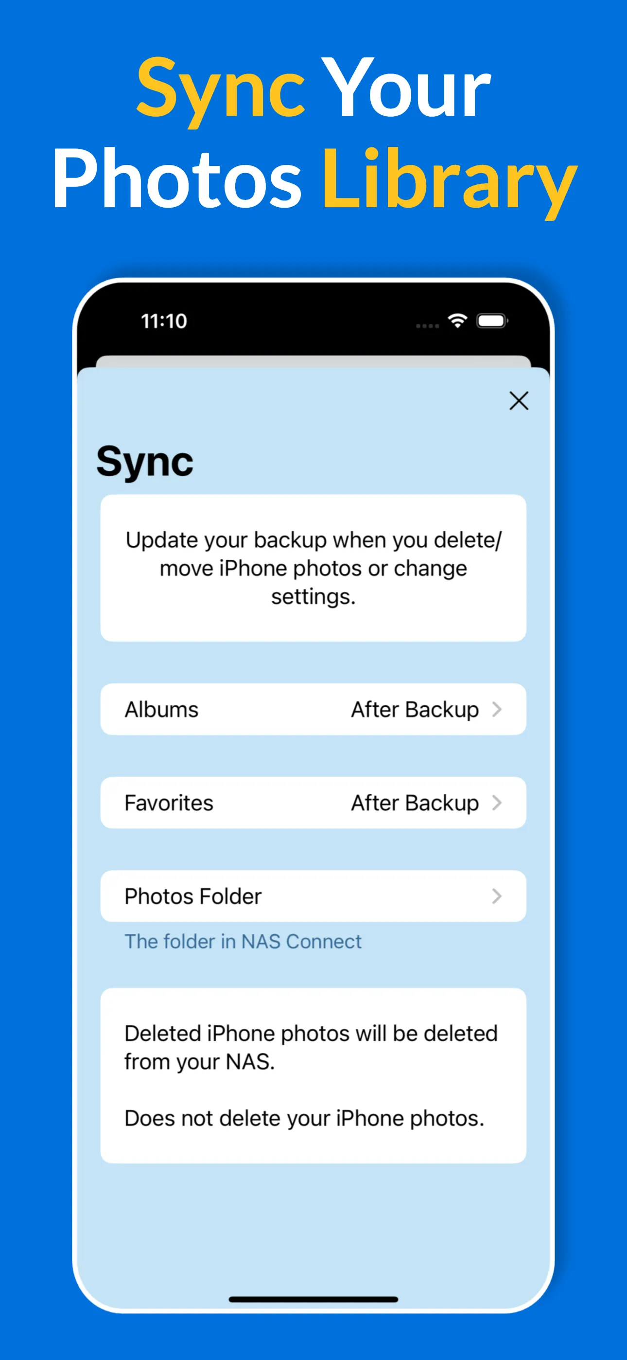 Photo Backup for QNAP iphone screenshot 3