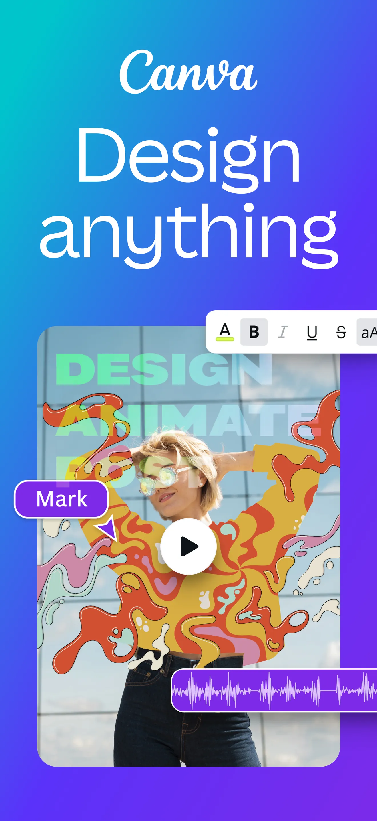 Canva: AI Photo & Video Editor iphone screenshot 1