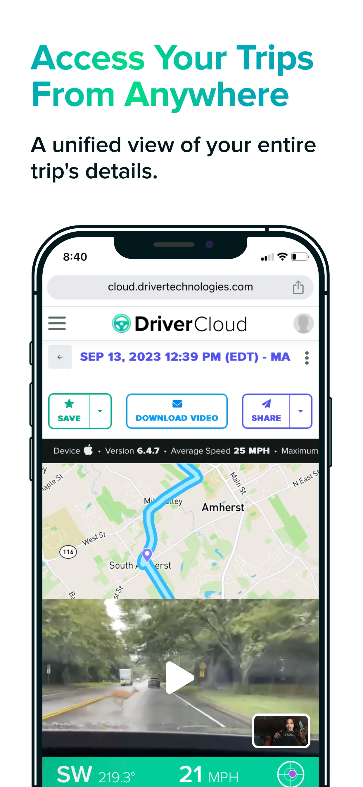 Driver: Driving & Dash Cam App iphone screenshot 6