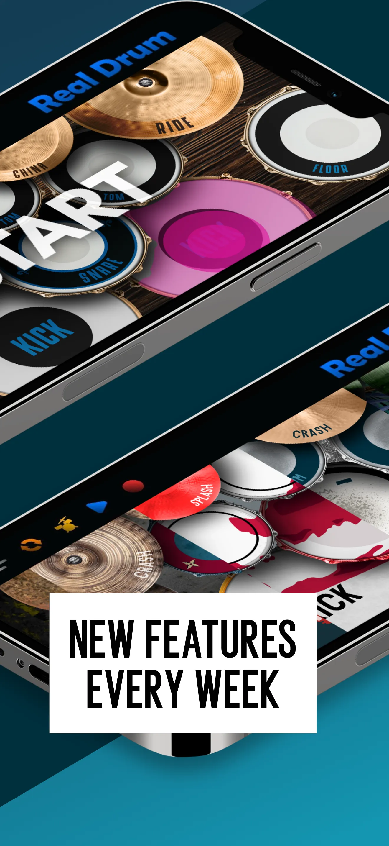 Real Drum: electronic drum set iphone screenshot 3