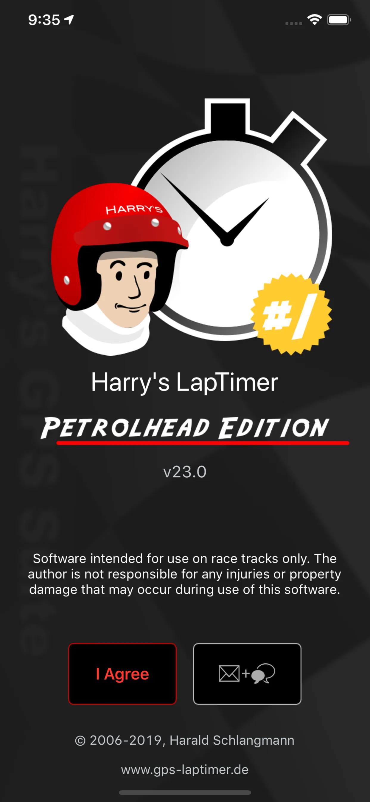 Harry's LapTimer Petrolhead iphone screenshot 1