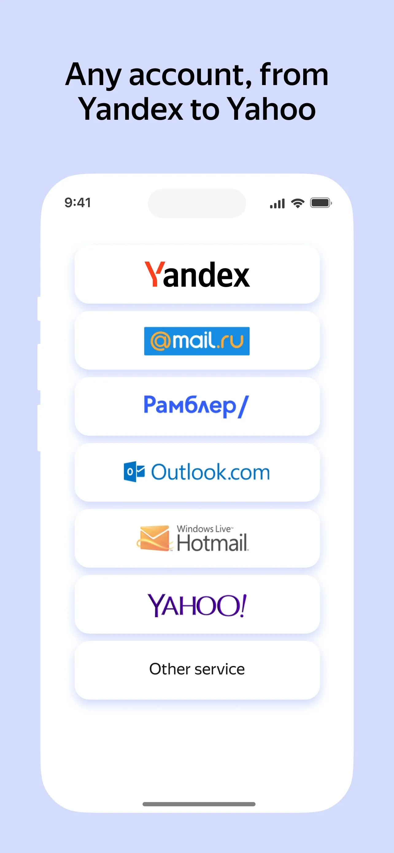 Yandex Mail: Email & Cloud iphone screenshot 2