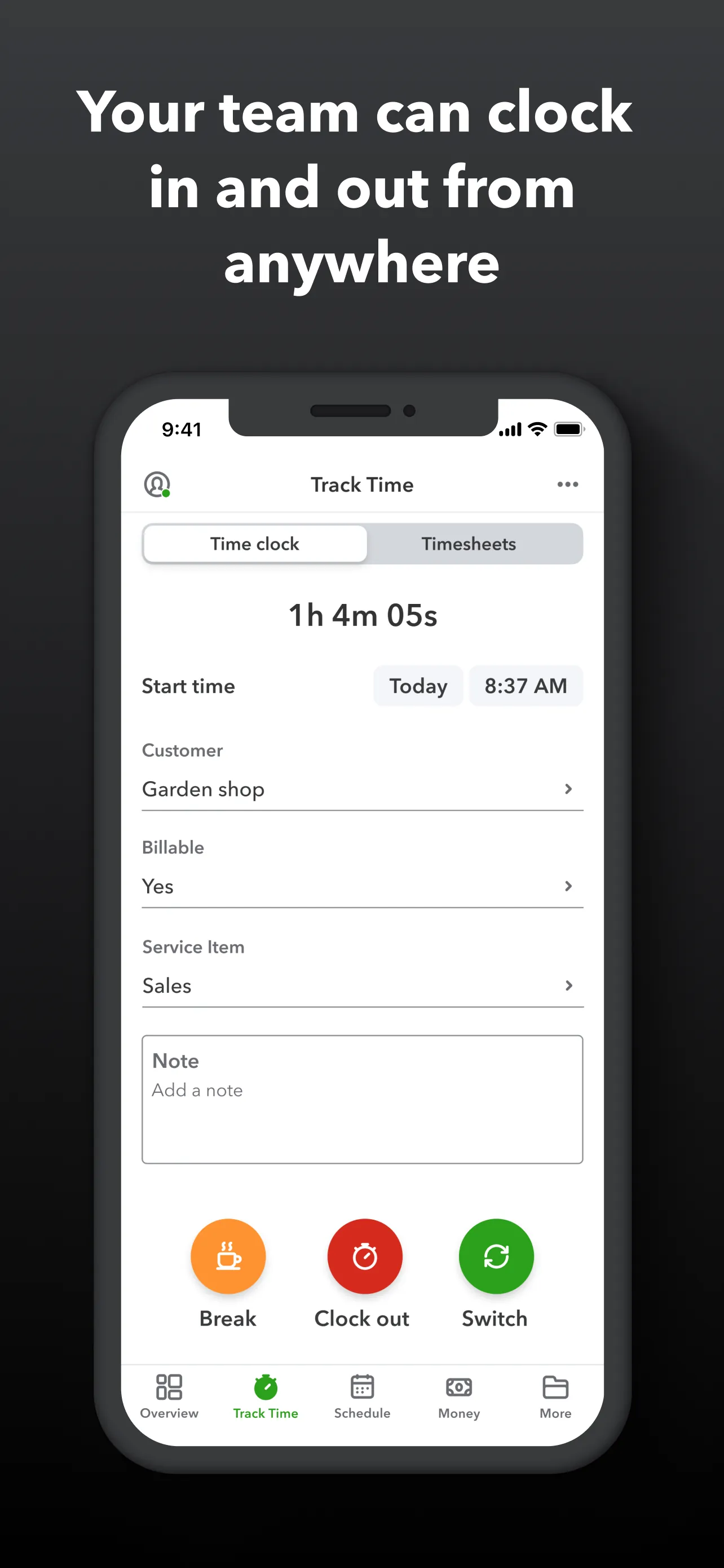 QuickBooks Workforce iphone screenshot 2