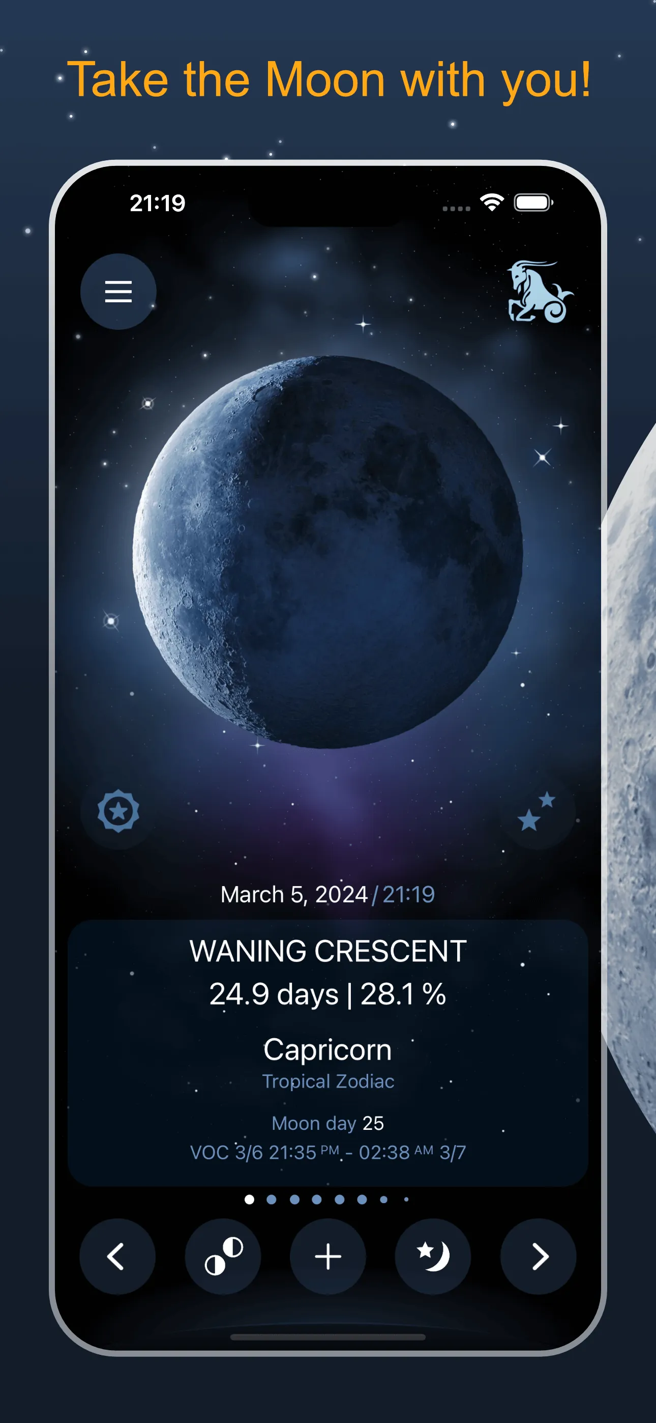 Deluxe Moon Pro • App & Widget iphone screenshot 1