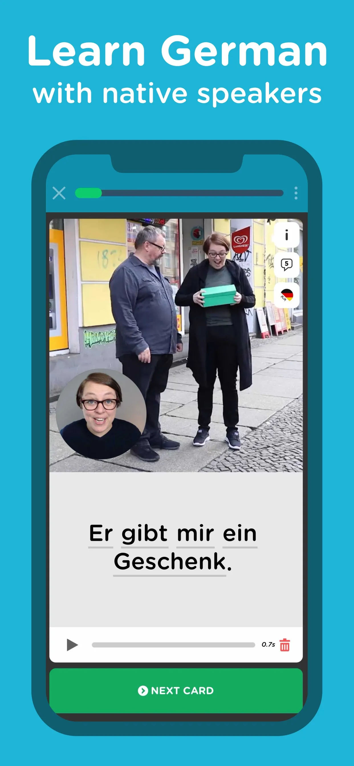 Learn German with Seedlang iphone screenshot 2