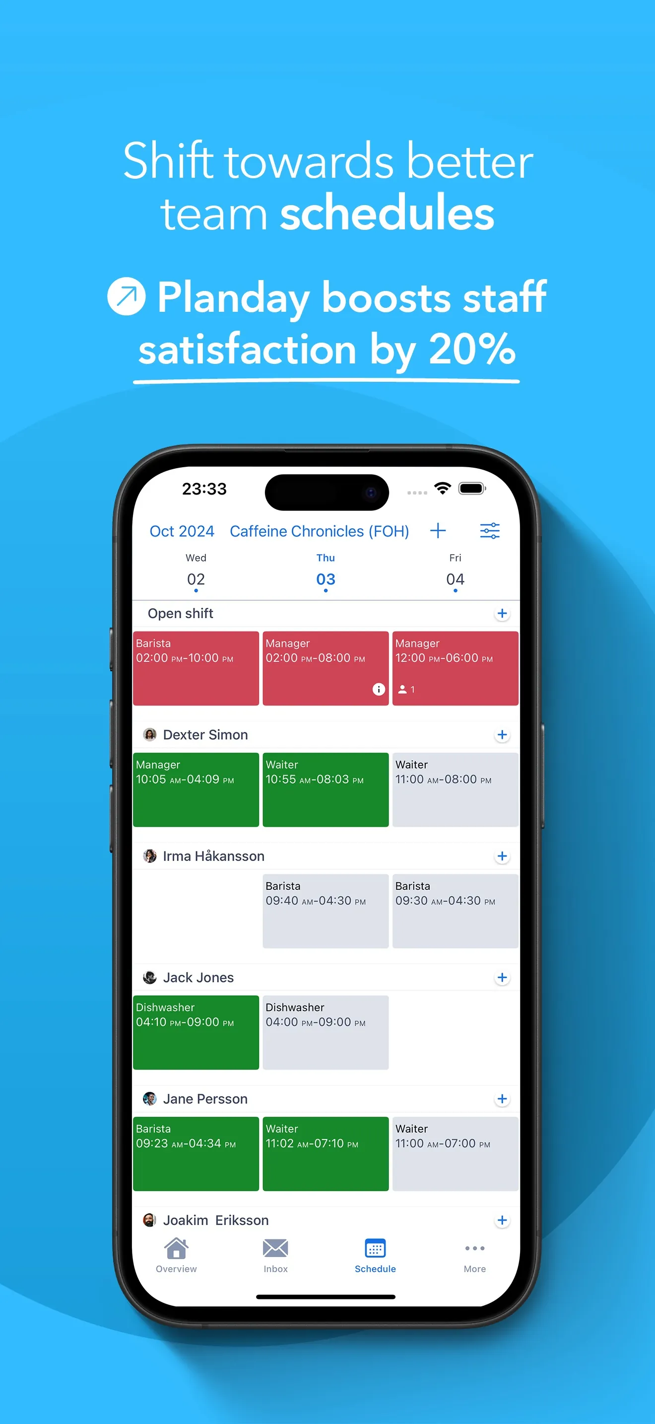Planday Employee Scheduling iphone screenshot 1