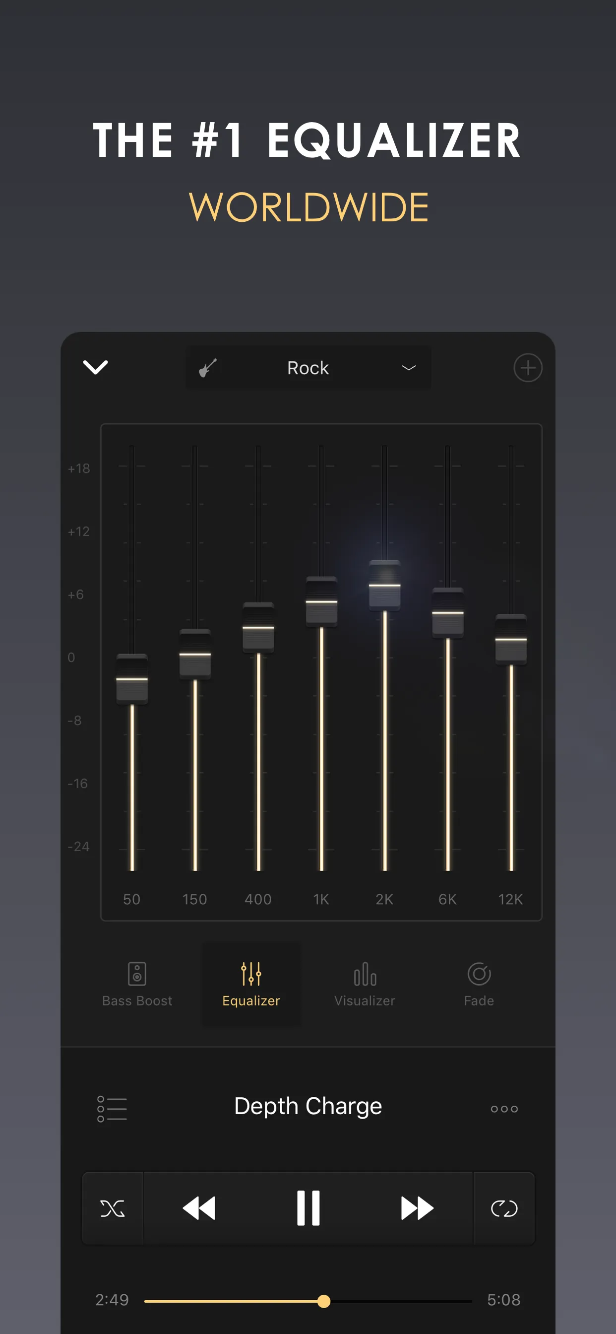 Equalizer+ HD music player iphone screenshot 3