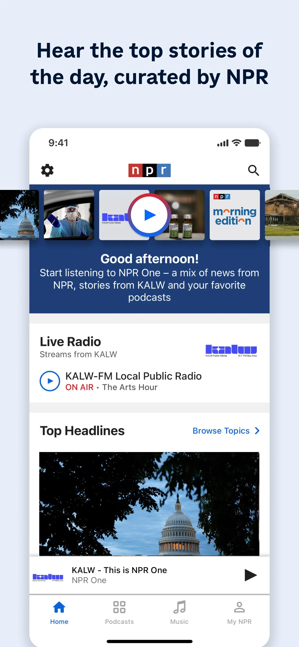 NPR iphone screenshot 1