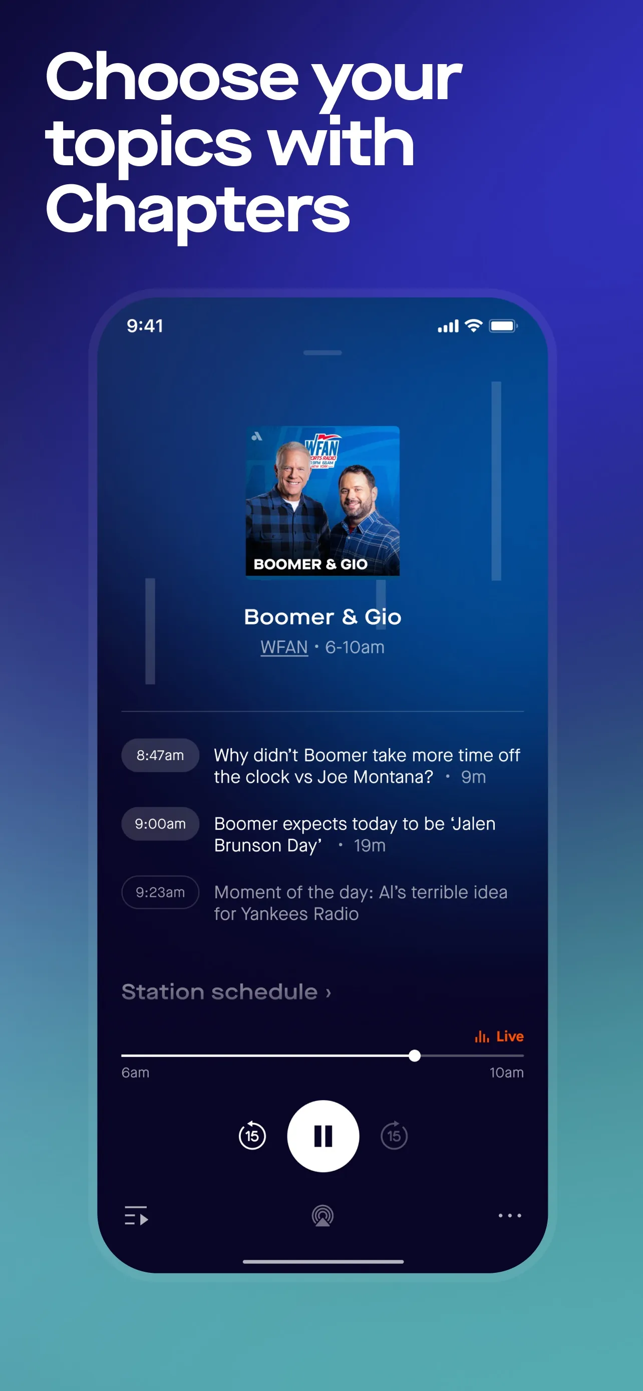 Audacy: Radio & Sports Talk iphone screenshot 7