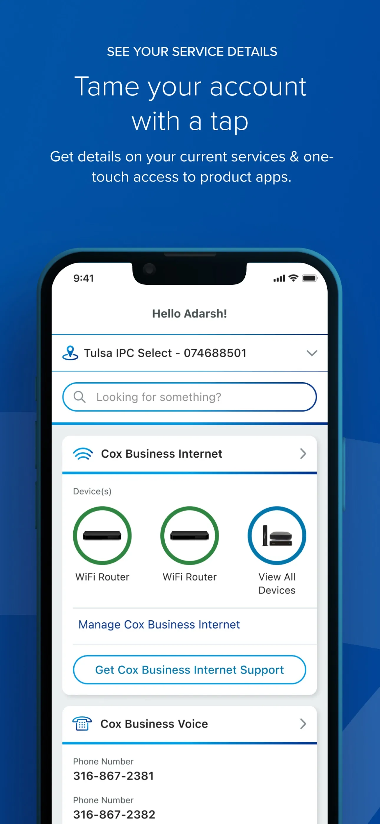 Cox Business MyAccount iphone screenshot 4